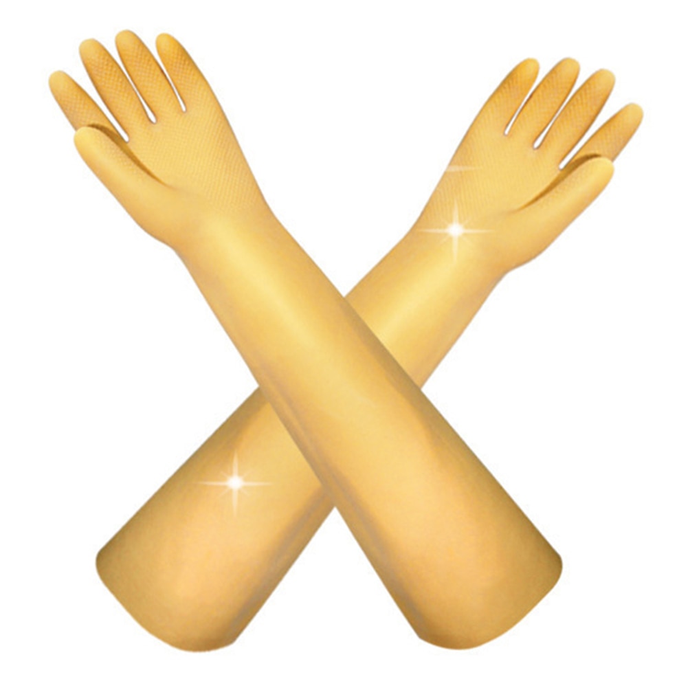 Long Protective Gloves Acid Resistant Chemical Protection Latex Industrial Gloves for Work VH99