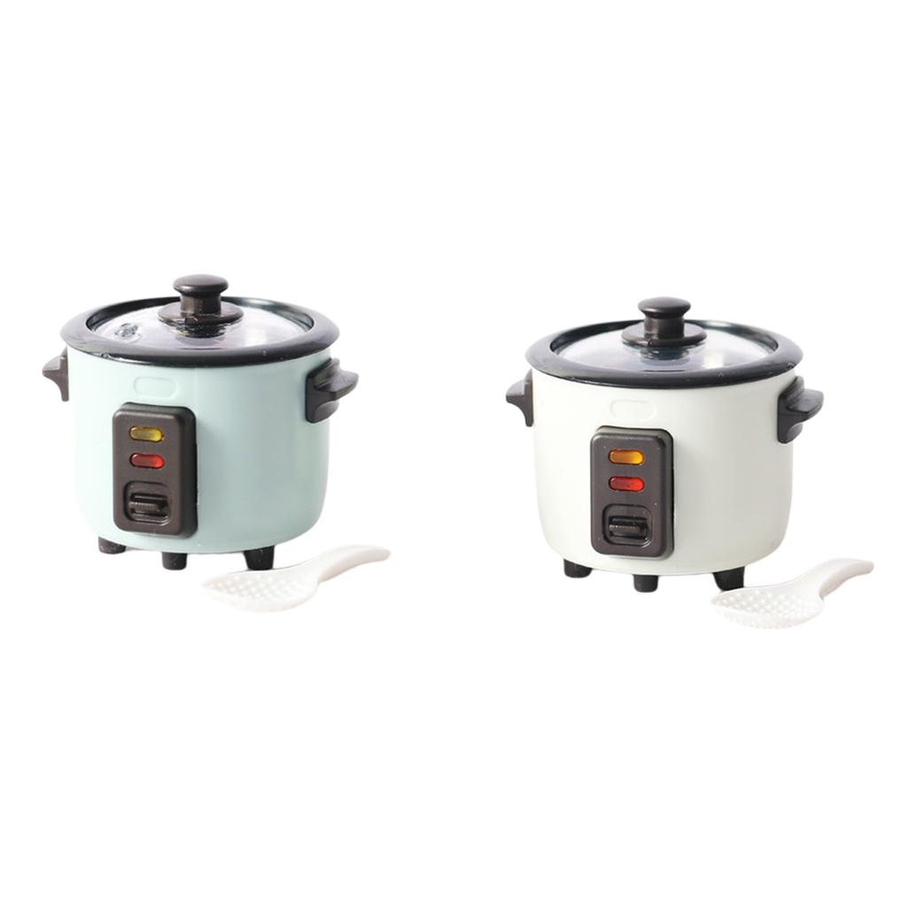 Plastic 1/12 Miniatuur Rijstkoker Landschap, Poppenhuis Meubels Thuis Woonkamer Benodigdheden Keuken Manchine Decor