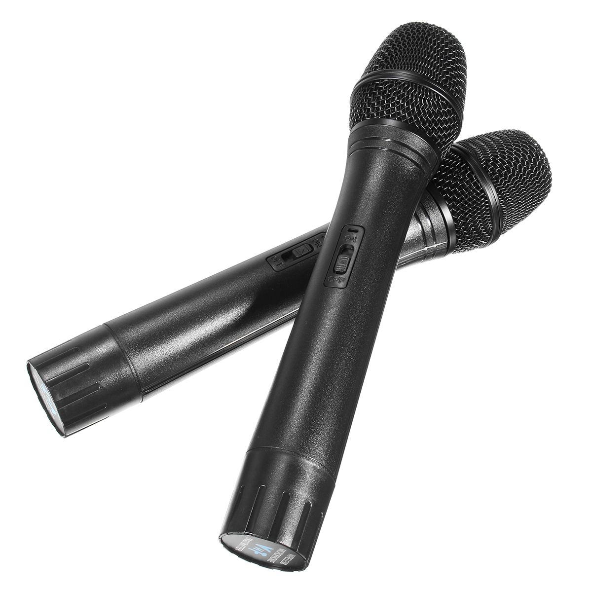 Dual Berufs VHF Drahtlose Mikrofon System kabellos Handheld Mic Empfänger Mikrofone Karaoke mit 2 Mikrofone