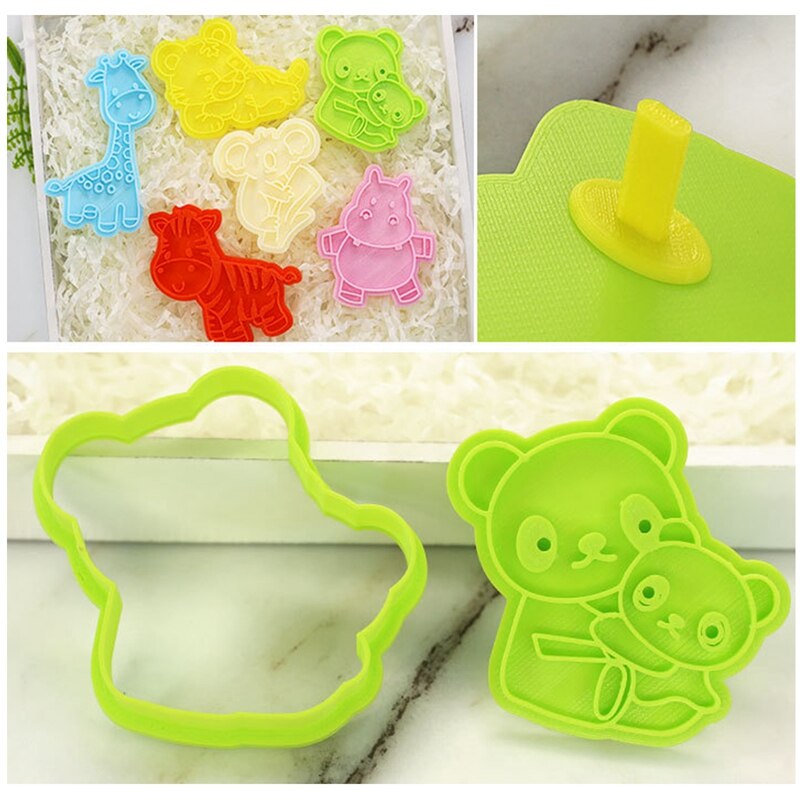 1 stuk diy bakvorm ster hart leeuw vorm 3d koekjesvormpjes cakevormen dieren cartoon suikercraft decoratie keukengereedschap