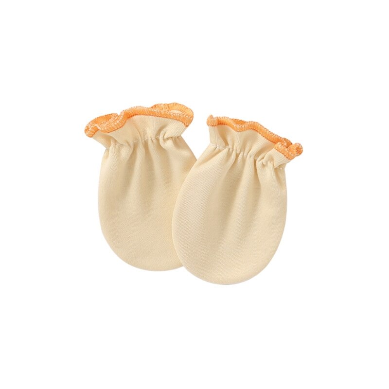 1 Pair Baby Anti-scratch Soft Cotton Gloves Newborn Handguard Mittens Infants Supplies