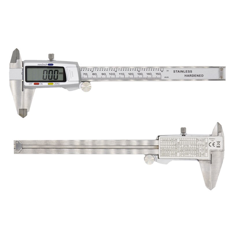 Measuring Tool Stainless Steel Digital Caliper 6 "150mm Messschieber paquimetro measuring instrument Vernier Calipers tools