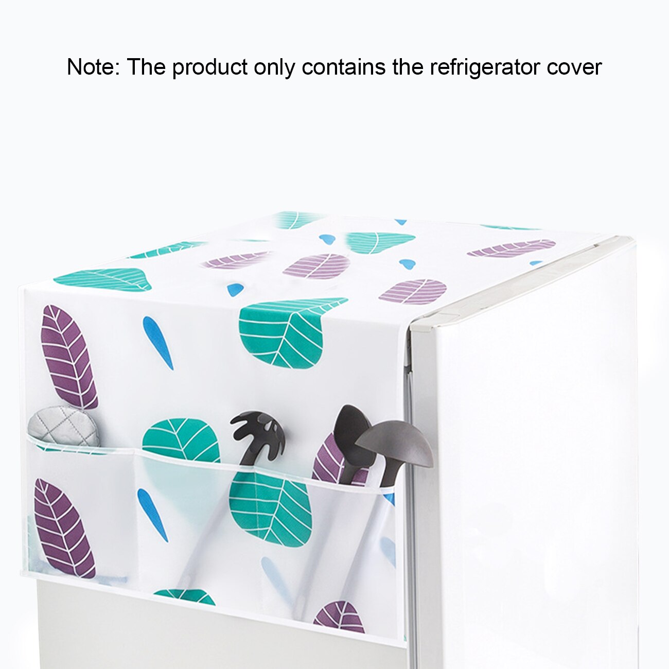 Washing Machine Protector Waterproof Dustproof Cover Refrigerator Dust Cover Home Accessories PEVA Sunscreen Cover with Pocket: 3