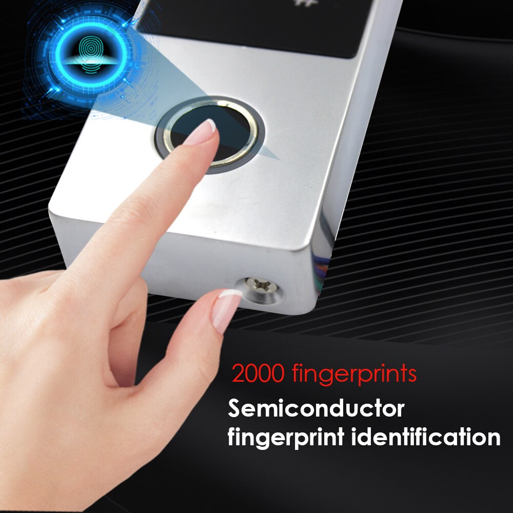 Waterproof IP65 Touch Keypad Fingerprint Standalone 125KHZ RFID Card Reader WG26 Output Access Control System Metal Case TF3