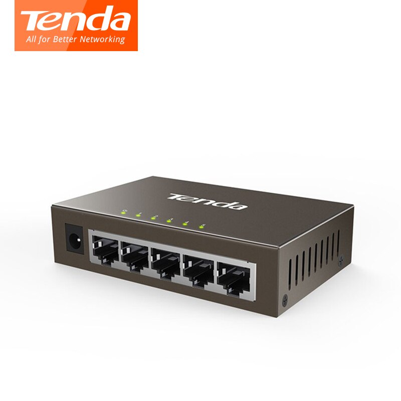 Tenda TEG1005D 5 Port 1000M Gigabit Ethernet Switch,10/100/1000Mpbs Ethernet Netwerk-switches, hub Lan, Full-Duplex, Auto Mdi/Mdix