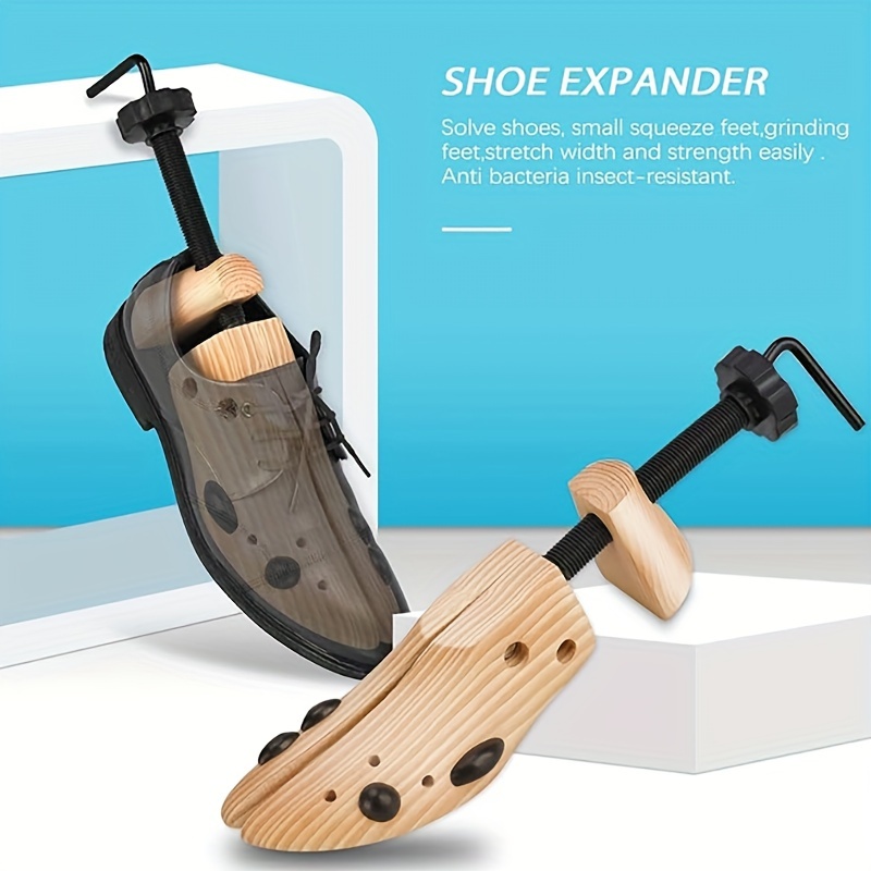 Ensanchador de zapatos para mujeres y hombres, expansor de madera para pies anchos, juanetes o callos, ensanchador de zapatos de madera, 1 ud.