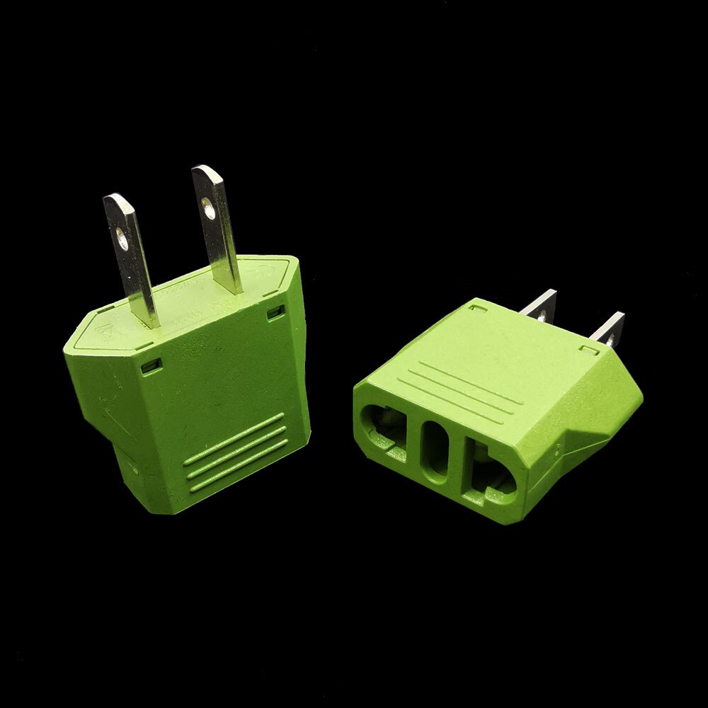 Ons Universal Travel Plug Twee Platte Pinnen Adapter Convert Europese Brazilië Naar Amerikaanse Japan Canada Stekker 6A 250V