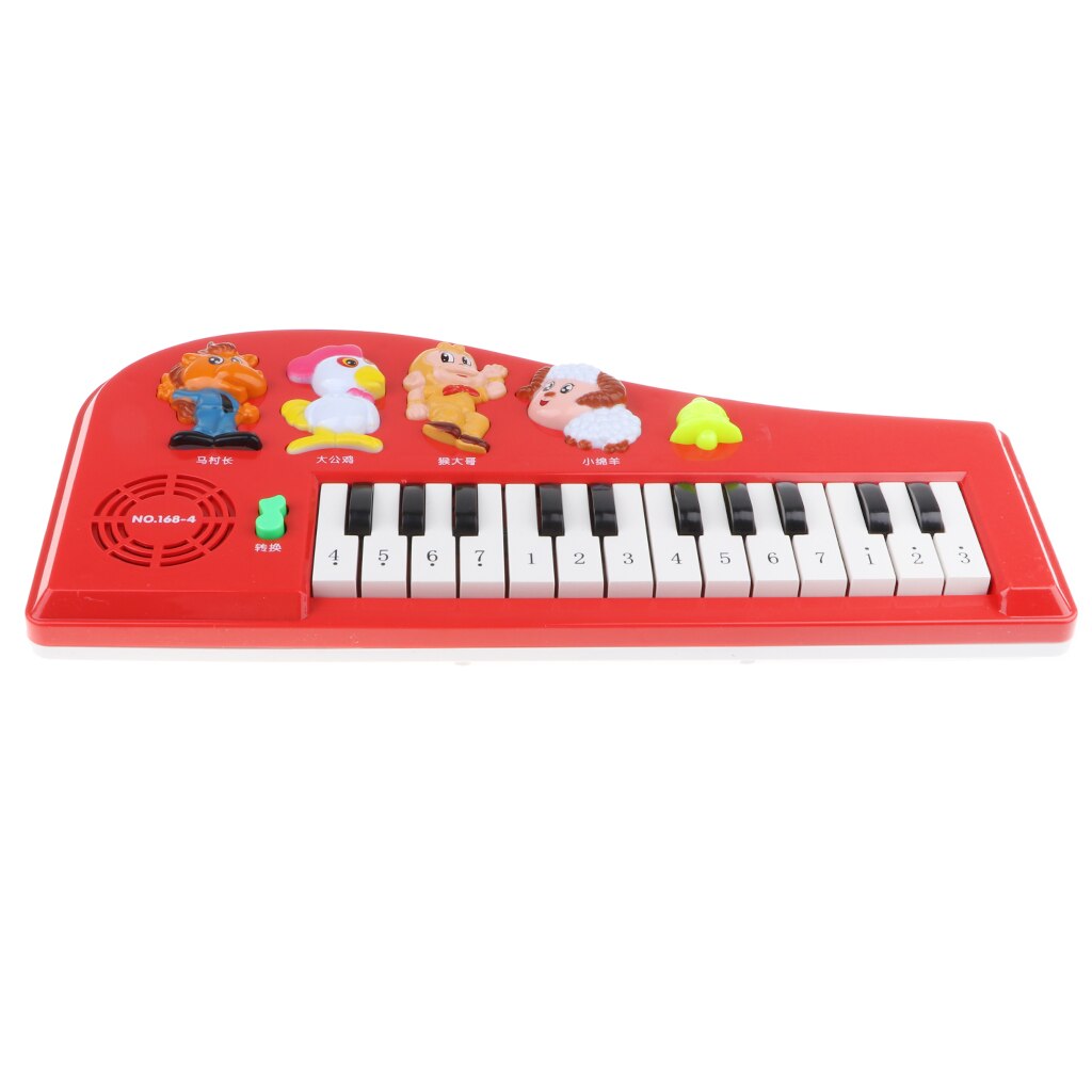 Lovely Animal Music Toys Piano Electrónico para niños con 2 modos, 4 sonidos de animales