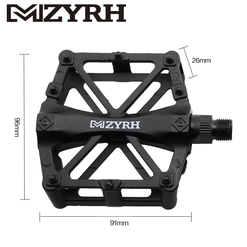 Mzyrh ultralette tætningslejer cykelpedaler aluminiumslegering vej bmx mtb pedaler flad platform cykeldele tilbehør