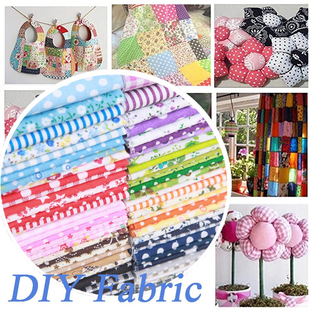 7 Pcs Katoen Craft Stof Bundel Patchwork Squares Quilten Naaien Patchwork Diy Katoen Thuis Naaien Diy Stof