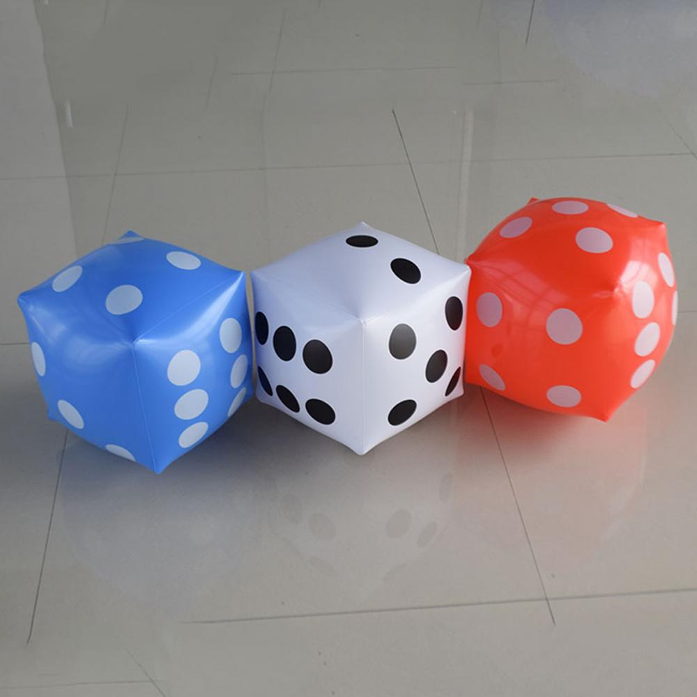 Cube gonflable de 30CM, jouet géant de fête, jeu d&#39;activités, accessoire de dessin porte-bonheur, jouets éducatifs, dés de fête, réunion annuelle