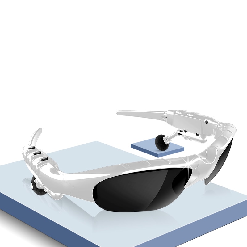 Opvouwbare Bril Bluetooth Headset Outdoor Bril Oordopjes Muziek Met Stereo Draadloze Oordopjes Oortelefoon Sport Hoofdtelefoon Lens