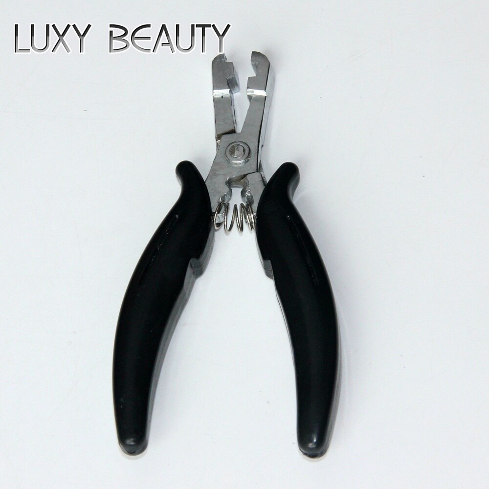 Alicates para cortar el pelo, herramienta para pelucas, extensión de cabello de Metal para pelo de punta plana, de acero inoxidable, multifuncional