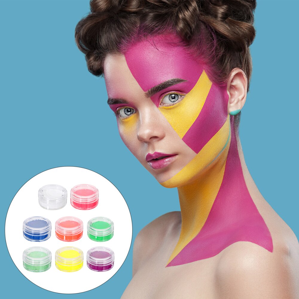 8pcs Water Based Face and Body Paints Halloween Body Painting Pigments