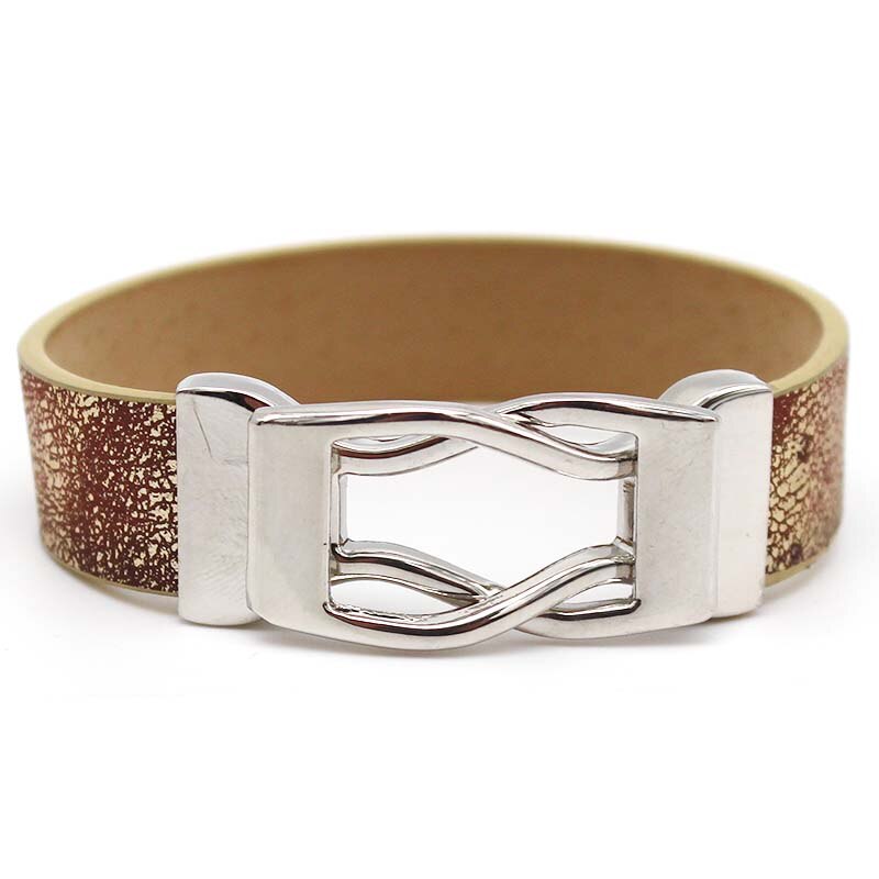 Magneet Gesp Brede Leren Armbanden Voor Vrouwen Minimalistische Charms Wide Wrap Armband Sieraden: 1