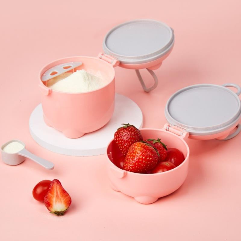 Baby Milk Powder Portable Cute Pig Food Storage Box Infant Milk Powder Box