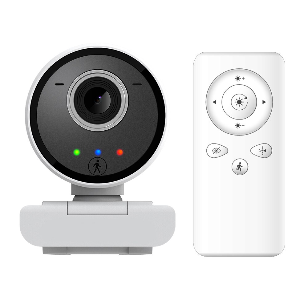 Ai Webcam Humanoid Auto Tracking Autofocus Hd 1080P Met Afstandsbediening Voor Pc Computer Laptop Video Usb Webcam Met microfoon