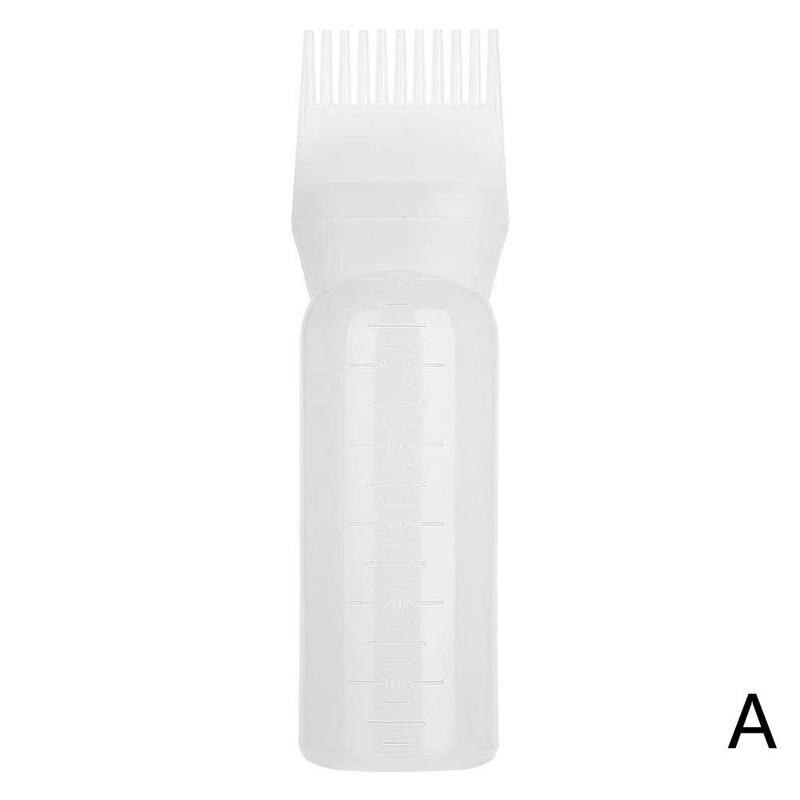 120ml bouteille de teinture pour cheveux vide avec applicateur brosse distribution coloration teinture pour cheveux bouteilles de coiffure outil de Salon de coiffure J7L1: White