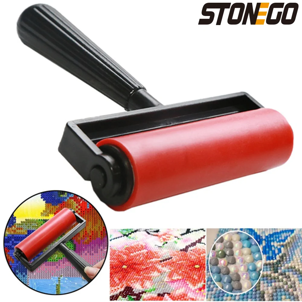 Rouleau De Peinture Diamant 5D - Outil Portable Pour Diamond Painting - 12,5 X 11,2 Cm - Fixation Perles Rapide & Solide