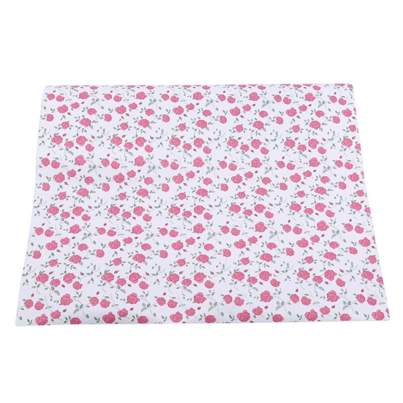 Waterdichte Keuken Tafel Mat Laden Kast Plank Liners Dikke Vocht Thuis Garderobe Pad Schoenen Kast Mat Muurstickers: Red flower 45x200cm