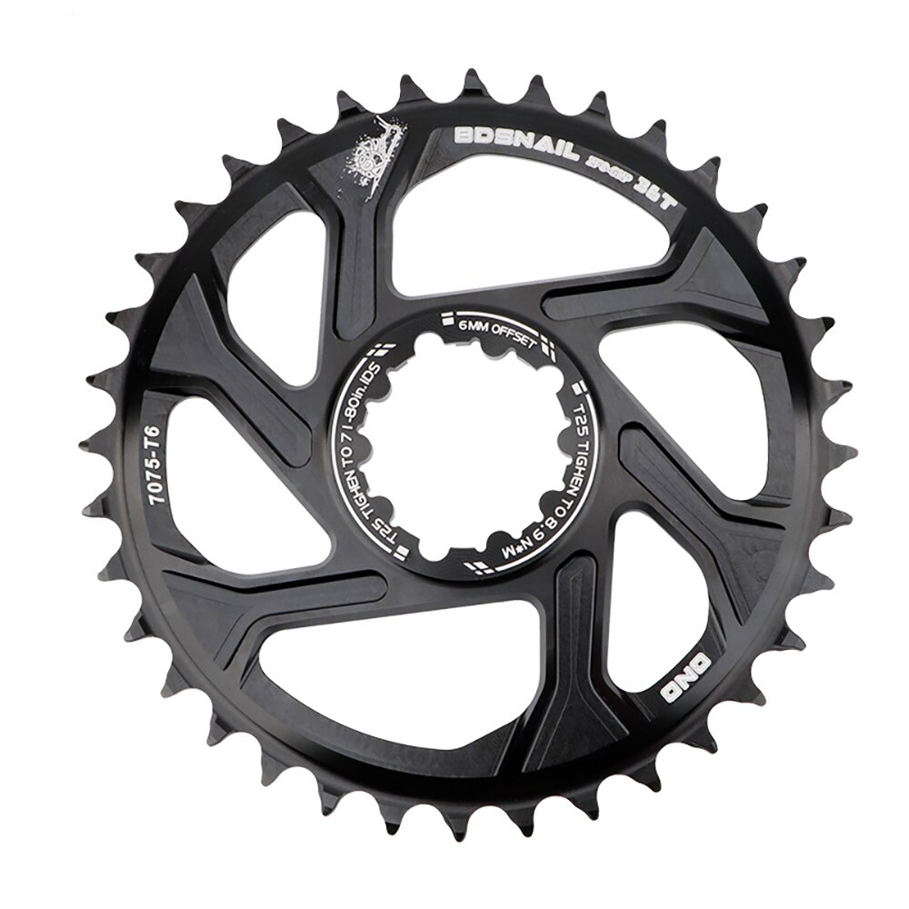 6mm Offset GXP MTB Bicycle Chainrings Aluminum Alloy oil slick Chain Wheel Mountain Bike Chain Ring 30T 32T 34T 36T 38T for SRAM