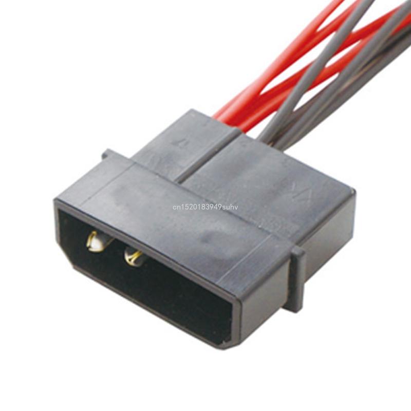 IDE 4Stift Stecker Molex auf kleine 4Stift Buchse Y Splitter Adapter Diskettenlaufwerk Netzteil Kabel Konverter für Gehäuselüfter