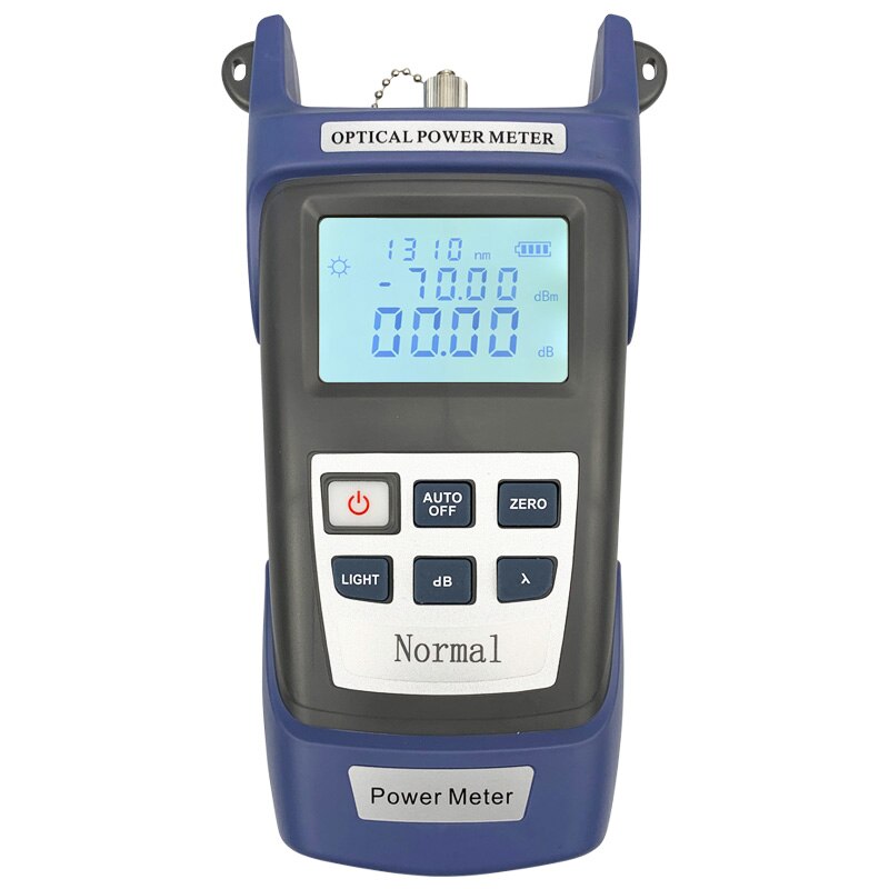 Optical Power Meter OPM Fiber Loss Testing FTTX Tool -70~+3 / -50~+20dBm SM MM 800-1700nm