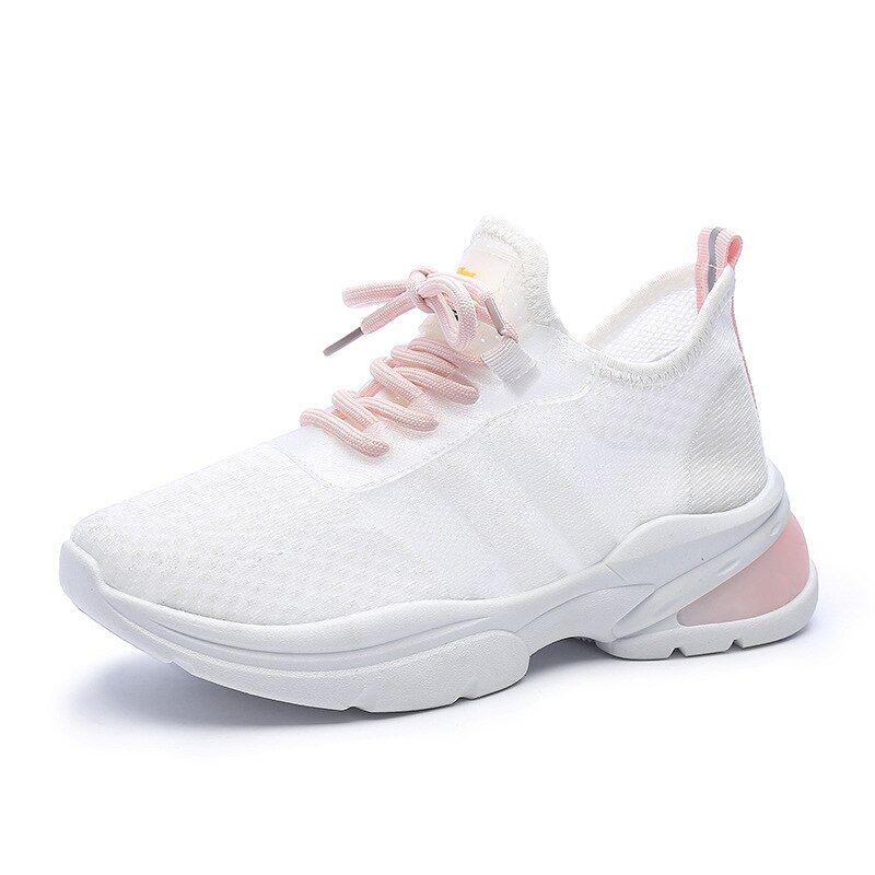 Naisten tennarit isä alusta paksut valkoiset urheilukengät harajuku mesh litteä kori kävelykengät zapatos deportivos mujer