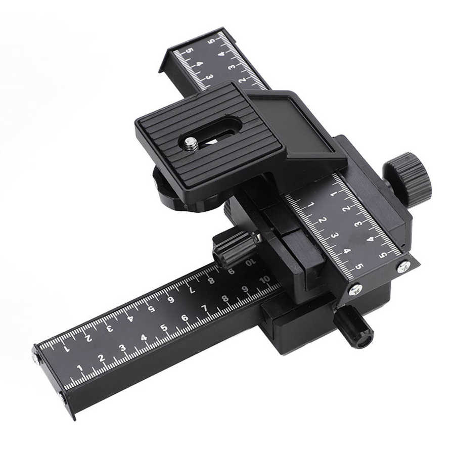 Camera Rail Slider dslr camera 4 Way Macro Focusing Rail Slider with 1/4" Mounting Screw for Close-up Shooting dolly