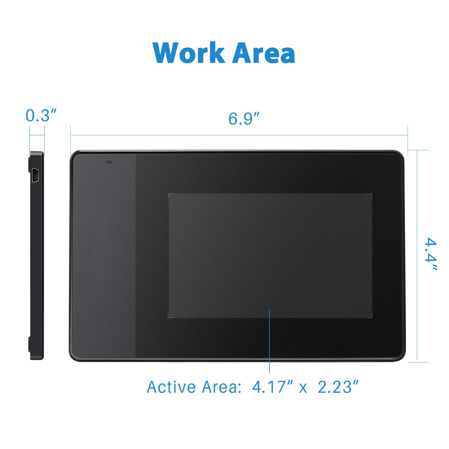 Huion Grafik Zeichen tablett 4 Zoll Signatur Pad P68 Digital Stift Kuli Tablette perfekt für Osu-Spiel, für freundlicher