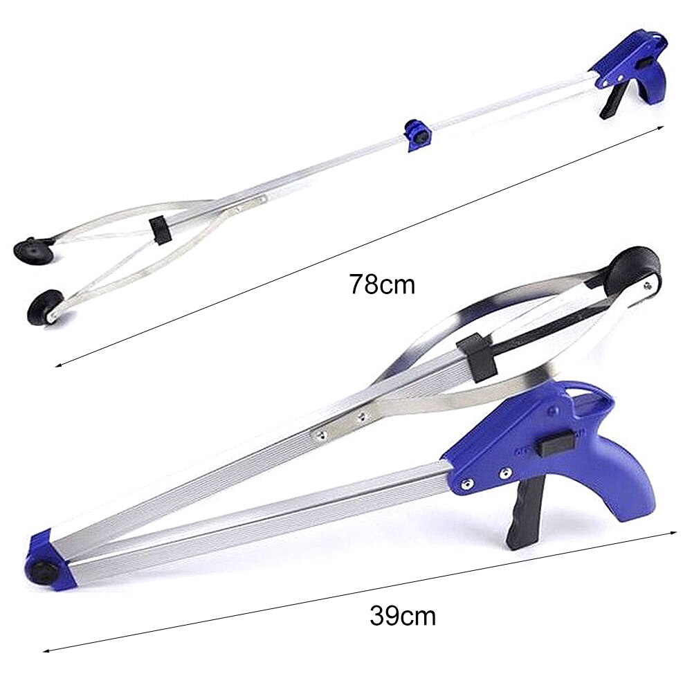 78cm kokoontaitettavaa roskat poiminta työkalu tartuntatikku keppi kurkota tartuntakynsi tarttuja laajentaa ulottuvuutta keittiö kotityökalu puutarhahotelli