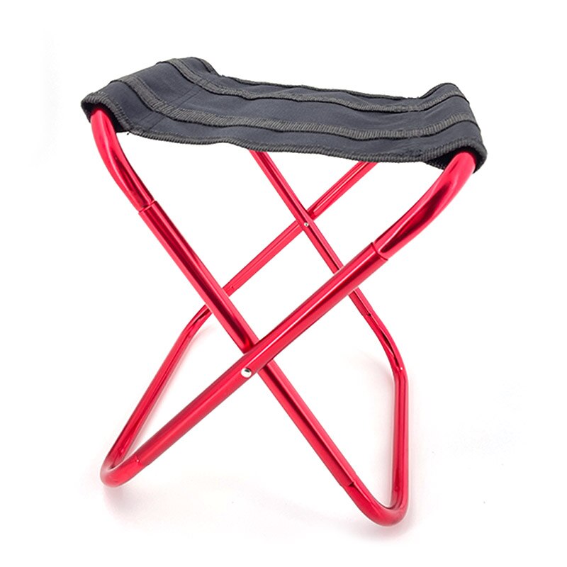 Klapp Kleinen Hocker Strand Hocker Tragbare draussen Ultra Licht U-bahn Zug Reise Picknick Camping Angeln BBQ Faltbare Stuhl: rot