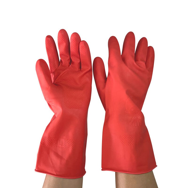 Thickened Acid Alkali Resistant Gloves Safety Industrial Latex Gloves for Workplace Chemical Garden Dish-washing Dusting