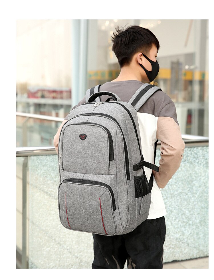 Chuwanglin 40L旅行バックパックファッションバックパック男性15.6 "ラップトップバッグ大容量男性ランドセル防水mochila B82605