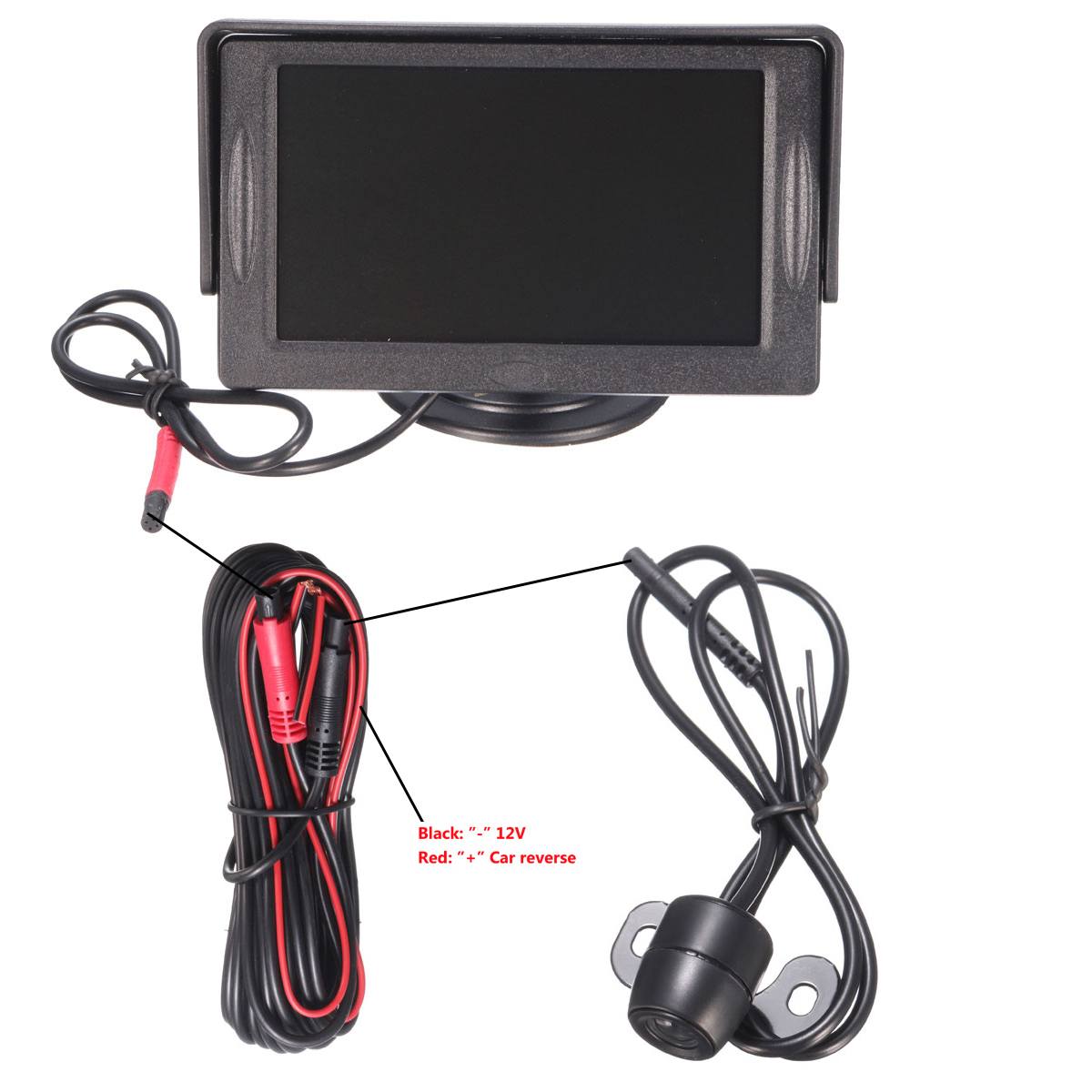 4.3 Inch TFT LCD Wireless Cameras Car Monitor Display Reverse Camera Parking System For Car Rearview Monitors Reversing