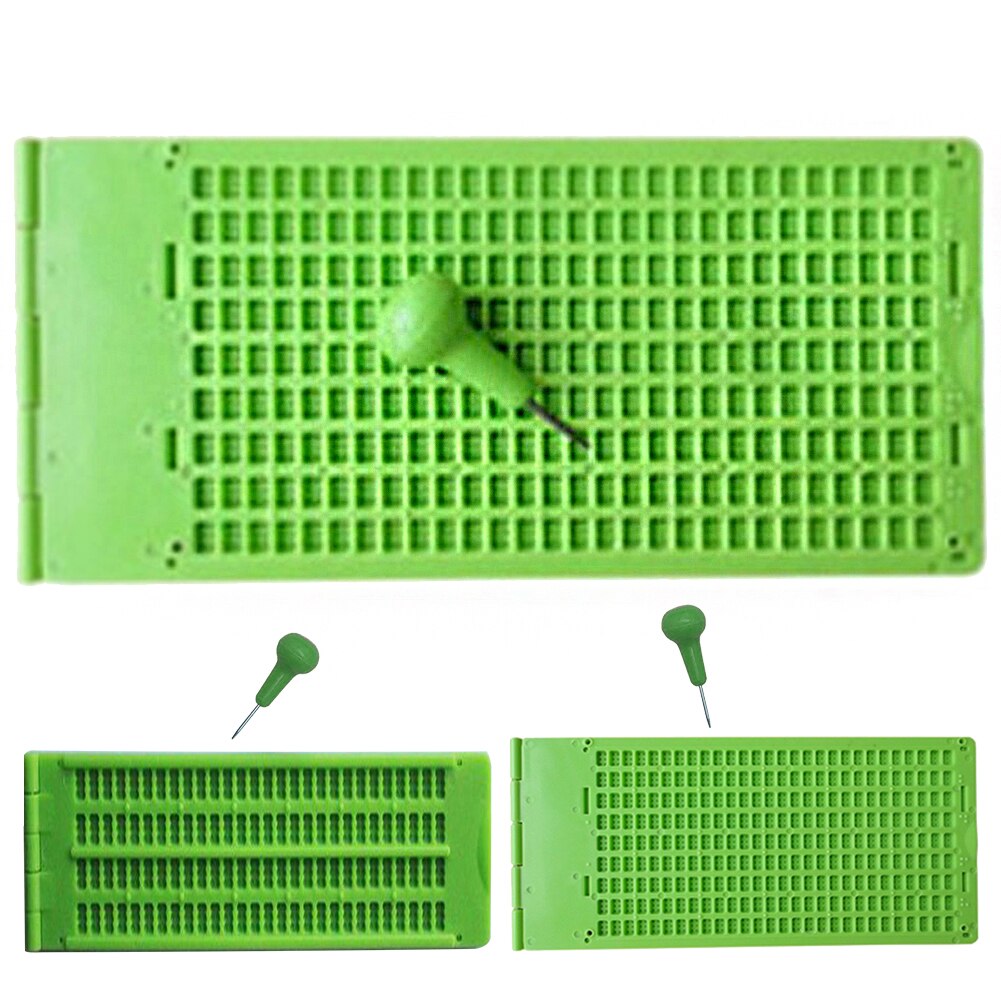 Tilbehør 4 linjer 28 celler med stylus plast læring braille skriveskifer praktisk vision pleje praksis bærbart grønt værktøj