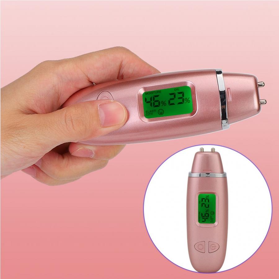 Portable Digital LCD Display Skin Sensor Tester Facial Skin Moisture Oil Content Analyzer for Face Care