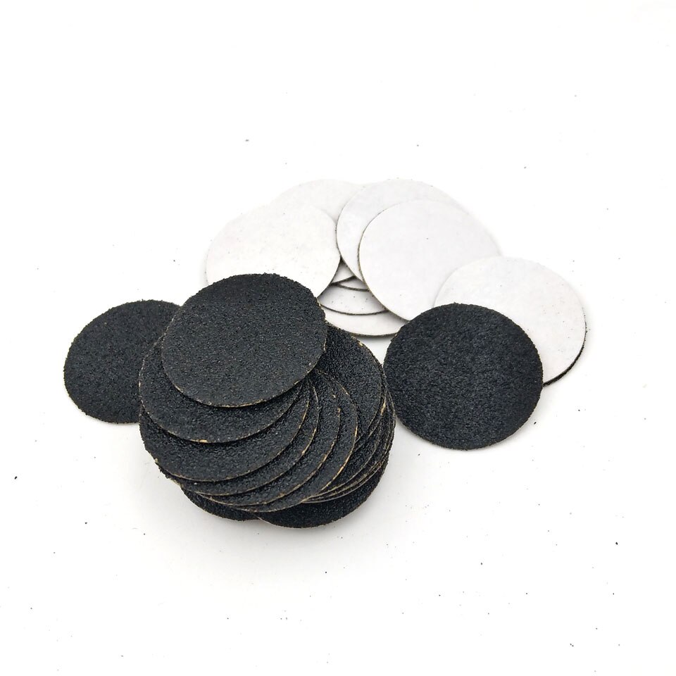 HYTOOS 100pcs Replaceable Sanding Paper No Disk 25mm Pedicure Sandpaper Nail Drill Accessories Salon Foot Calluse Care Tool