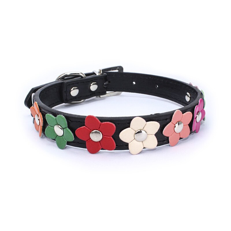 Pu litet hundhalsband blom nalle-hundhalsband blomhalsband för husdjur för katthundar valphalsband