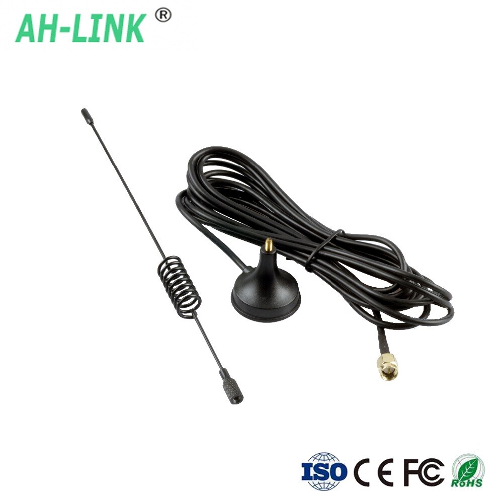 10 pezzi/lottp Antenna GSM 850/900/1800/1900 Mhz 3.5dbi 3 M Cavo SMA Maschio Base Magnetica per Terminale Senza Fili Fisso Telecomando