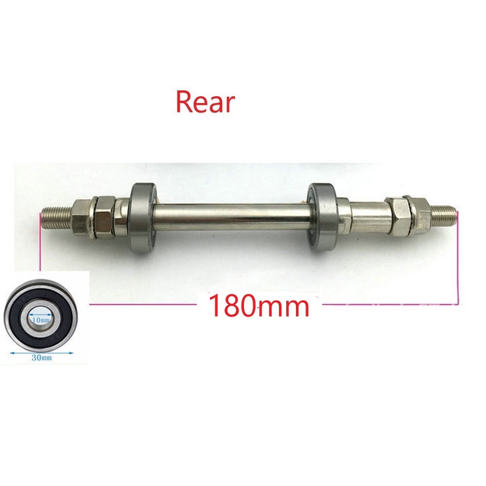 Bike Wheel Hub Axle Front Rear Solid Shaft Lever Solid Spindle Shift Shaft 140/180mm Cycling Quick Release Parts