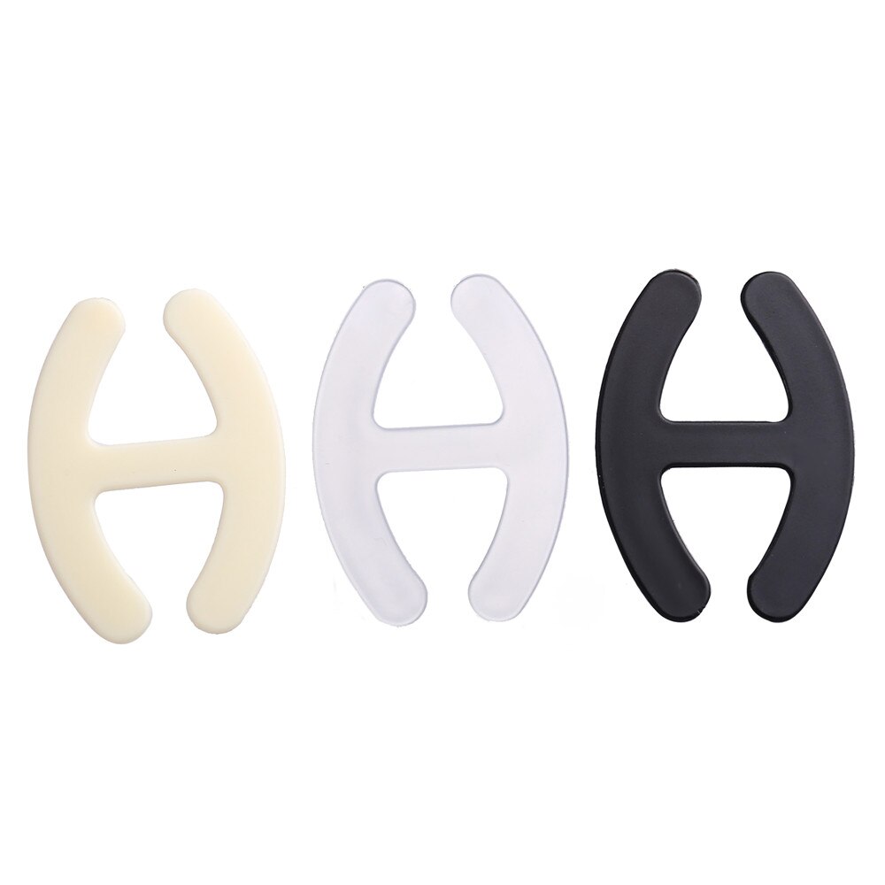 3Pcs/set Webbing Bra Buckles Shadow-Shaped Underwear Fasteners Bra Clips Strap Holders Invisible Bra Buckle: No4  3PCS