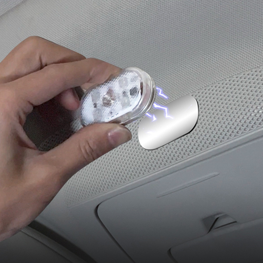Luz táctil magnética, imanes de techo de mano para coche, lámpara de techo, iluminación interior para coche, luz de lectura nocturna, lámpara de lectura, luces interiores de coche
