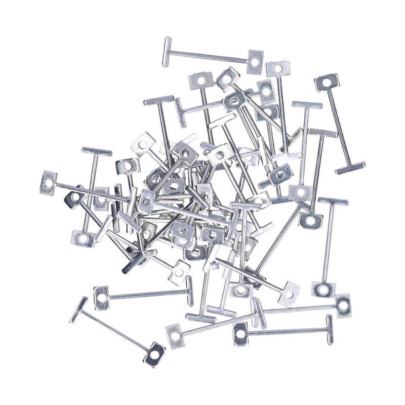 50Pcs T Pins Wear Impact Resistant Recyclable Compressive Wall Pins for Office Wall T-pin Steel Needle