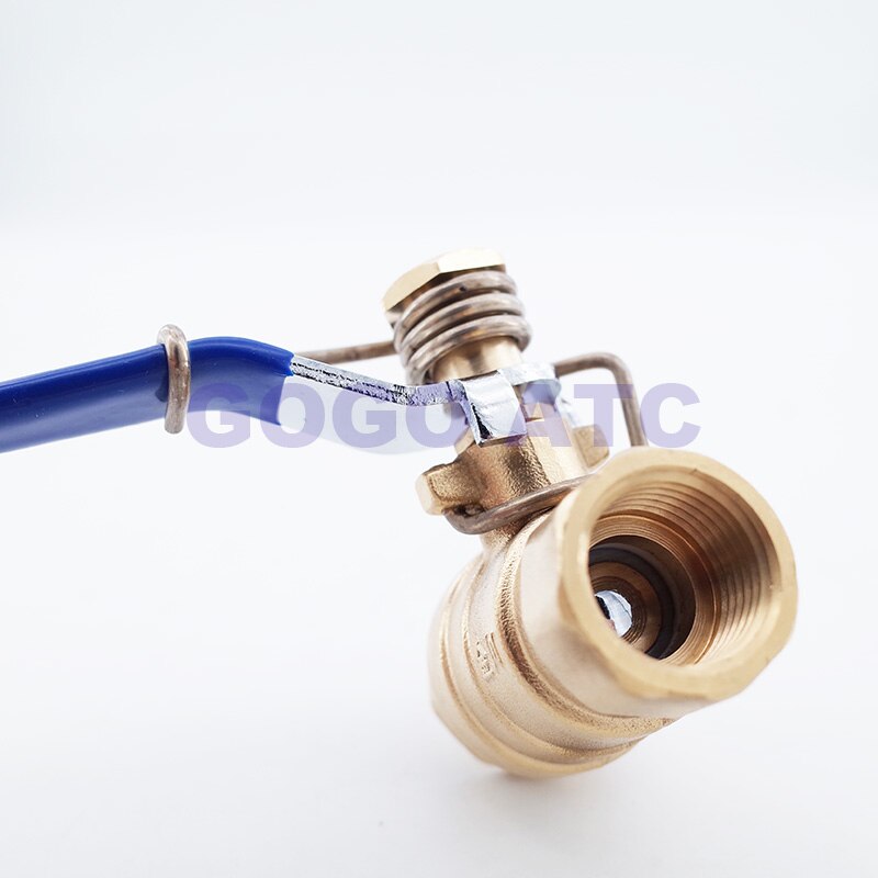 Ball valve brass Stainless steel Small Spring automatic return ball valve DN15 Female thread 1/2" BSP 2 way valve