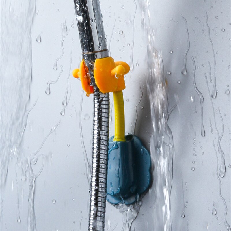 360° Punch-Free Universal Adjustable Shower Bracket Suction Cup Mount Holder Shower Stand Nozzle Hanger Bathroom Accessories