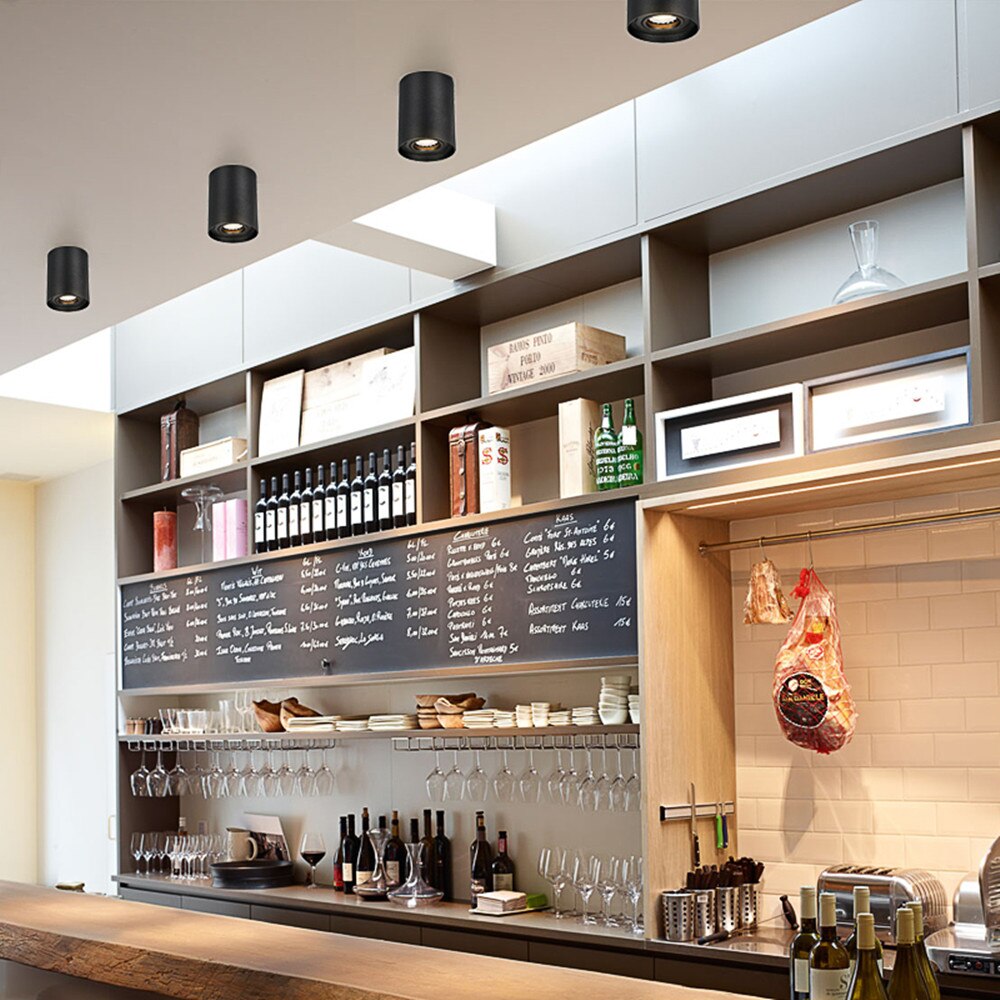 LED COB CREE Spotlight plafondlamp 10W 12W 15W Lampada GU10 led lamp voor slaapkamer keuken spot licht led opbouw