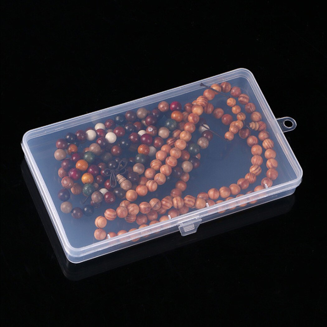 1Pcs Plastic Empty Storage Box Small Transparent With Lid Collection Container Jewelry Holder Case Organizer Tool Storage