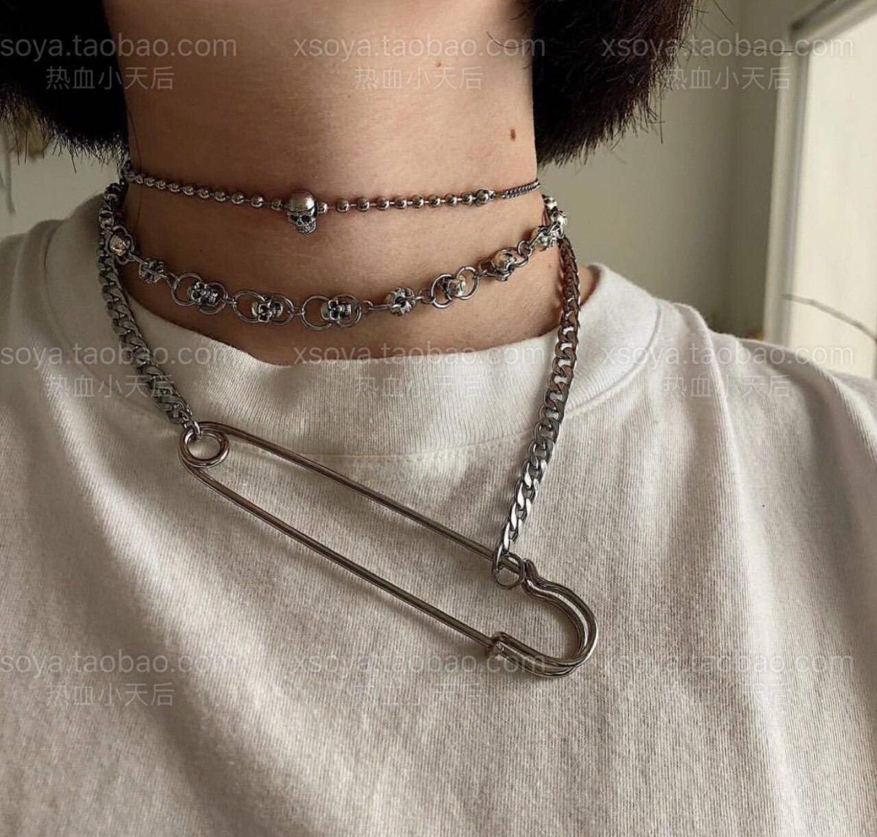 Resin pin, water drill letter pendant, tiaodi, Tuku, girl's heart-shaped Fairy Necklace: Default Title