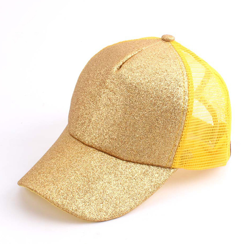 2022 glitter hestehale kvinder & #39 ;s baseball cap kvinder snapback mesh trucker caps kvinde sommer ben sorte justerbare hip hop hatte/kasket: 12